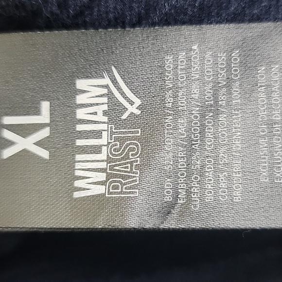 William Rast Blue Embroidered Boho Peasant Long Sleeve Womens Top XL - Picture 5 of 14